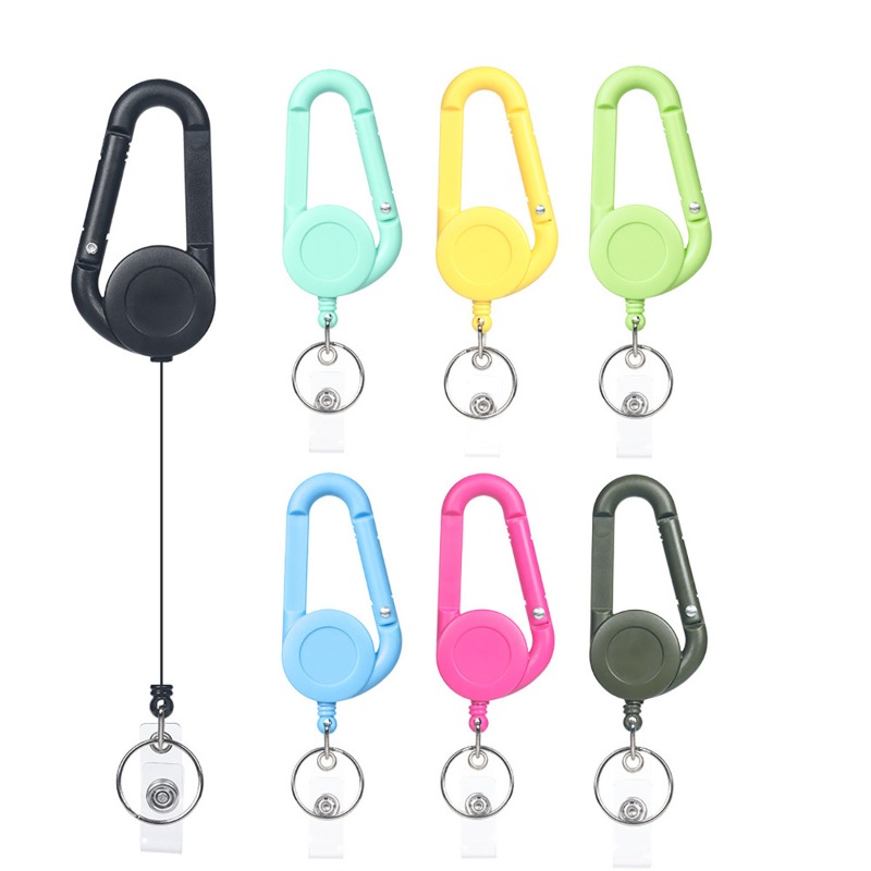 Chain Lock Combination - Uroczy wysuwany brelok do identyfikatora, pastelowe,