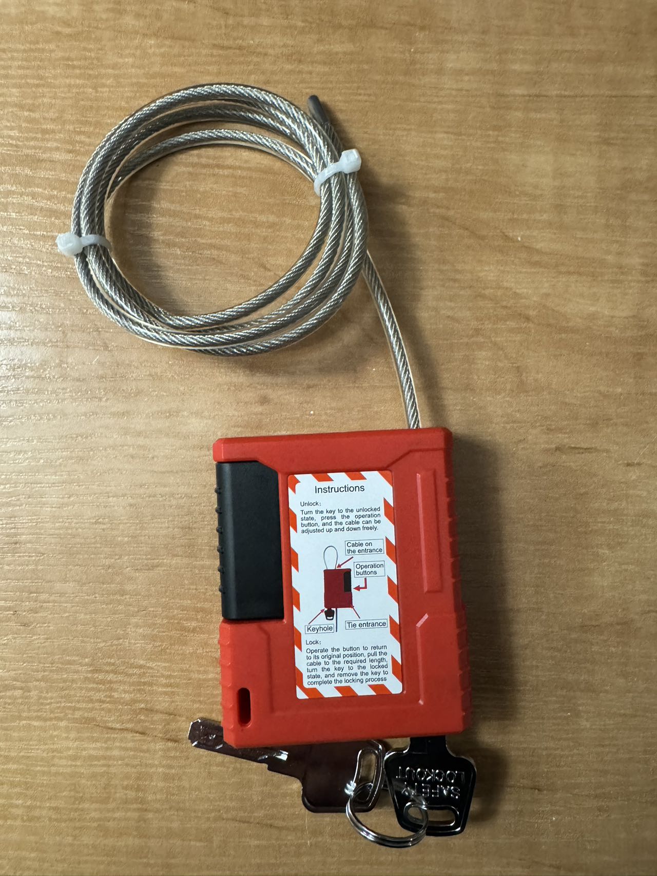 Kabel o średnicy 4 mm, długość – Cable Lock Flexible recenzja i cena