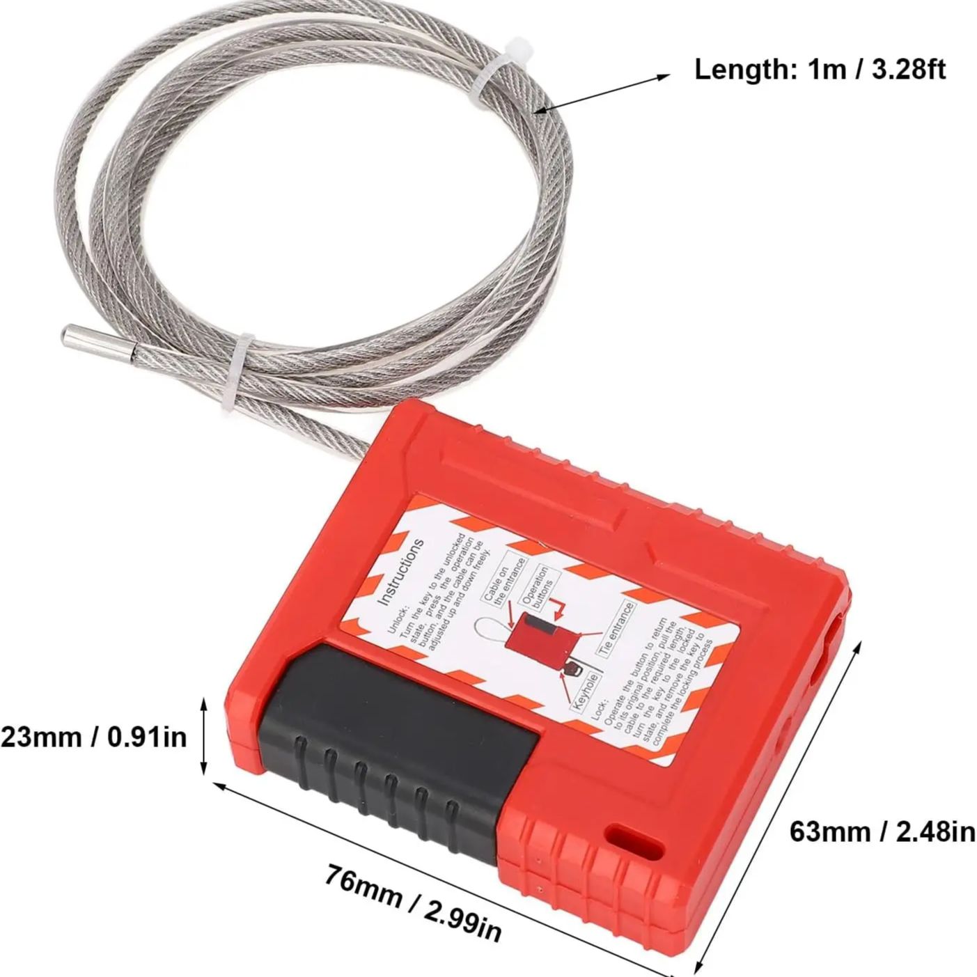 Kabel o średnicy 4 mm, długość – Cable Lock Flexible recenzja i cena
