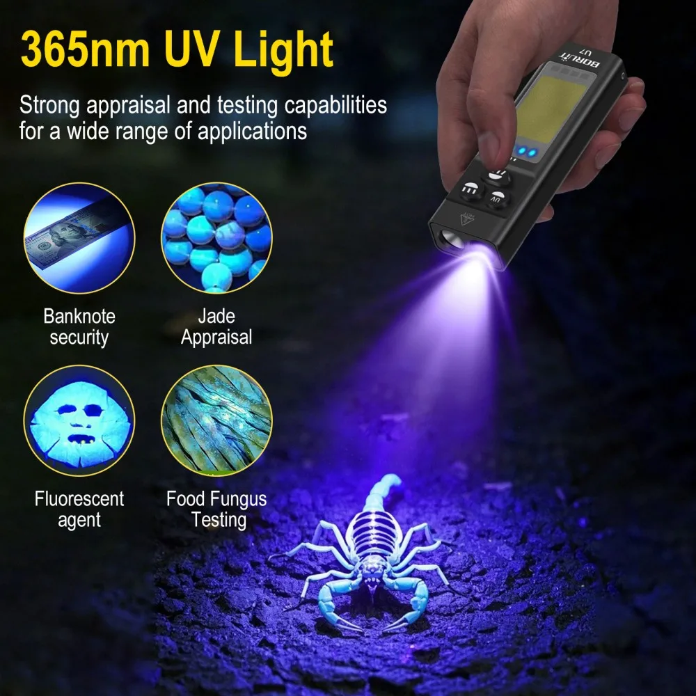 BORUiT U7 – latarka LED UV, mo – Cycling To Work recenzja i cena